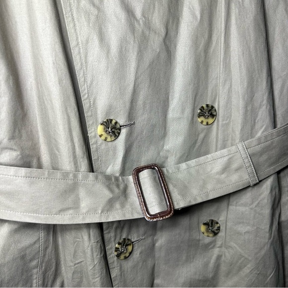 Stafford Executive Tan Trench Coat/Jacket with inner burgundy. Men’s size 42 Reg - Picture 4 of 16